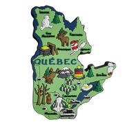 Quebec Canada - Imán decorativo para nevera en 3D, recuerdo de viaje, atracciones de la ciudad, decoración del hogar y la cocina