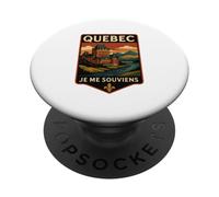 Quebec - Castillo de Je Me Souviens PopSockets PopGrip Adhesivo
