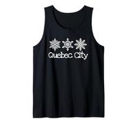 Quebec City Canadá Frosty Snowflakes Winter Fest Carnival Camiseta sin Mangas