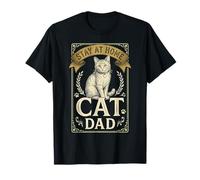 Quédate en casa Cat Dad para Kitty Dads Camiseta