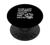 Quédate en casa con mi Perro PopSockets PopGrip Adhesivo