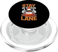 Quédate en tu Carril Traffic Cono Humor PopSockets PopGrip para MagSafe