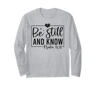 Quédate quieto y Conoce a Hombres y Mujeres Cristianos Agradecidos Manga Larga