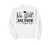 Quédate quieto y Conoce a Hombres y Mujeres Cristianos Agradecidos Sudadera