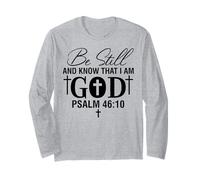 quédate quieto y Conoce a los Hombres y Mujeres Cristianos Agradecidos Manga Larga