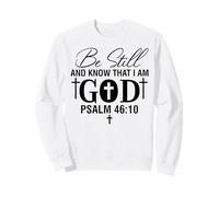 quédate quieto y Conoce a los Hombres y Mujeres Cristianos Agradecidos Sudadera