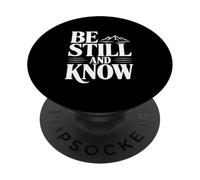 Quédate quieto y Conoce Las montañas La fe es inspiradora PopSockets PopGrip Adhesivo