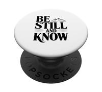 Quédate quieto y Conoce Las montañas La fe es inspiradora PopSockets PopGrip Adhesivo
