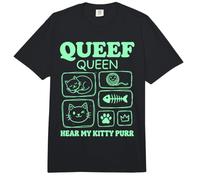 Queef Queen Escucha a mi Gatito ronronear Comfort Colors Adult Heavyweight T-Shirt