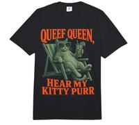 Queef Queen Hear My Kitty ronronea Chill Cat Lover Comfort Colors Adult Heavyweight T-Shirt