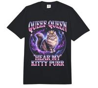 Queef Queen Hear My Kitty ronronea Crazy Cat Lady Comfort Colors Adult Heavyweight T-Shirt