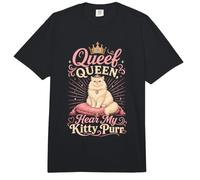 Queef Queen Hear My Kitty ronronea Divertido Comfort Colors Adult Heavyweight T-Shirt