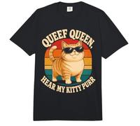Queef Queen Hear My Kitty ronronea Divertido Comfort Colors Adult Heavyweight T-Shirt