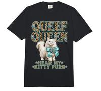 Queef Queen Hear My Kitty ronronea Glam Cat Lady Comfort Colors Adult Heavyweight T-Shirt