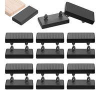 Queekay 16 Piezas de Repuesto de Cama Listones de Cama de Reemplazo Piezas de Plataforma Tapas de Marco de Plástico Kit de Listones Tamaño Queen, 65 mm/ 2,56 Pulgadas