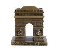 Queemie® Vintage Bronce Paris ARC de Triomphe Metal Estatua Artificial Mundo Famoso Estatuilla Coleccionable para Hogar Oficina Decoración de Escritorio Recuerdo Regalos Personalizados, 3 Pulgadas