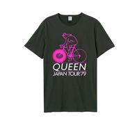 Queen Amplified Collection - Japan Tour 79 Hombre Camiseta Gris Marengo Regular