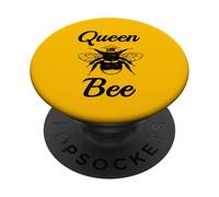 Queen Bee Crown For Women Wives Mothers Bumble Bee PopSockets PopGrip Adhesivo