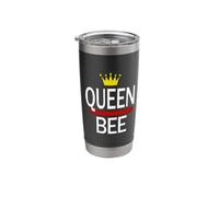 Queen Bee Crown Hip Hop Mum Mothers Day Vaso térmico de acero inoxidable de doble pared