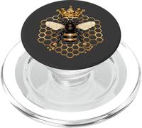 Queen Bee Crown Honey Bee for Women Men Girls Boys Beekeeper PopSockets PopGrip para MagSafe
