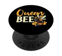 Queen Bee Honey Bee Queen Apicultor PopSockets PopGrip Adhesivo