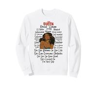 Queen Black Girl Magic Melanin Poppin Girl Power Women Sister Sudadera