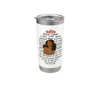 Queen Black Girl Magic Melanin Poppin Girl Power Women Sister Vaso térmico de acero inoxidable de doble pared