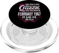 Queen Born in February 1967 - Cute Girl 59th Birthday PopSockets PopGrip para MagSafe