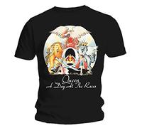 Queen - Bravado Queen Day At The Races - Camiseta de manga corta para hombre, Negro, Small