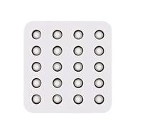 Queen Cage Mold, Silicone Beekeeping Tool, Non Stick Wax Form, Heat Resistant Cell Maker, for Hobbyist Beginner Urban Commercial Agricultural Beekeeping Hive Queen Rearing Equipment 9.7x9.2x1cm