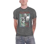 Queen Camiseta oficial de News Of The World Band para hombre, color gris carbón