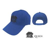 Queen - Cappello (Unisex-U) Black Classic Crest (Blu)