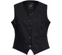 Queen Chaleco retro a rayas para mujer QKU49007 XXL