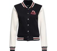Queen Chaqueta sudadera para mujer Rebel at Heart College Negro S