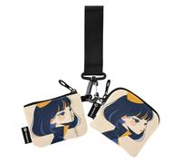 Queen Cream - Monedero para mujer, tarjetero, gran capacidad, con cremallera, bolsillo para monedas, para mujeres y niñas, 2 unidades, Crema Queen, 1 size