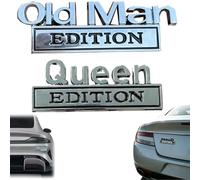 Queen Edition 3D Emblem Sticker,Funny & Durable Metal Construction Queen Decals,Easy Peel and Stick Installation Automotive Exterior Sticker Badge for Car Truck SUV Motorcycle (G)