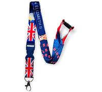 Queen Elizabeth II & Corgi Dog conmemorativo Collectors Edition Lanyard