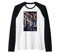 Queen Guitarrista Brian May Freddie Mercury Homenaje a Wembley Camiseta Manga Raglan