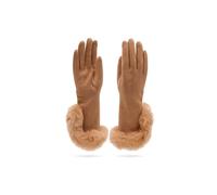 QUEEN HELENA Guantes de Invierno Cálidos para Mujer G22-1 camel, Talla única