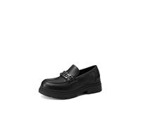 QUEEN HELENA Mocasines clásicos franceses elegantes para mujer X33-54, Negro , 36 EU