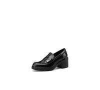 QUEEN HELENA Mocasines de tacón francés Casual Elegantes Mujer X31-82, Negro , 38 EU