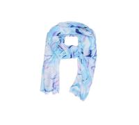 QUEEN HELENA Pañuelo de efecto seda pañuelo ligero suave con fantasía elegante mujer SC024, SC024-2 Blue, Talla única