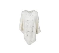 QUEEN HELENA Poncho Capa Invierno Casual Elegante Mujer MC22-1, Color blanco., talla unica