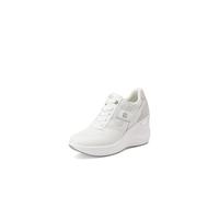 QUEEN HELENA Zapatillas altas con cuña para mujer X34-38, Color blanco., 36 EU