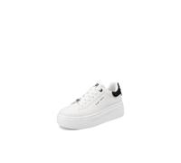 QUEEN HELENA Zapatillas altas de plataforma para mujer X34-14, X34 15 Blanco Y Negro, 40 EU