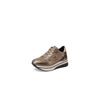 QUEEN HELENA Zapatillas altas Zapatillas de deporte plataforma ligeras mujer X33-26, bronce, 36 EU