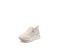 QUEEN HELENA Zapatillas de plataforma para mujer con cremallera lateral X34-31, beige, 38 EU