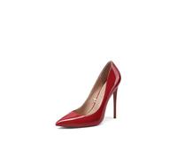 QUEEN HELENA Zapatos de tacón de aguja para mujer K4547, rojo, 35 EU