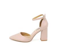 QUEEN HELENA Zapatos de Tacón de Mujer Zm9002 Nude, 36 EU