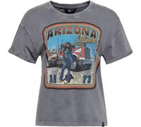 Queen Kerosin Arizona Queen Camiseta de damas, gris, tamaño 4XL para Mujer